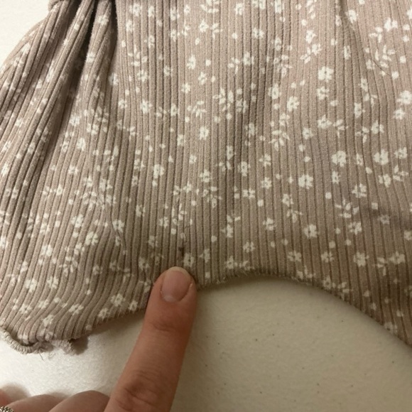 2 Sweet Cheeks Handmade Floral Ribbed Harem Shorts 18-24M Boho - Picture 5 of 6